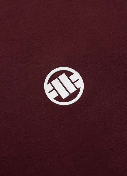 PIT BULL Small Logo 170 T-shirt - Burgundy