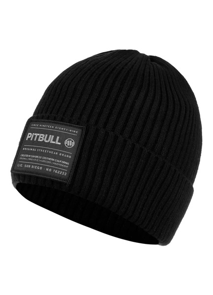 PIT BULL &quot;DOCK&quot; winter hat - black