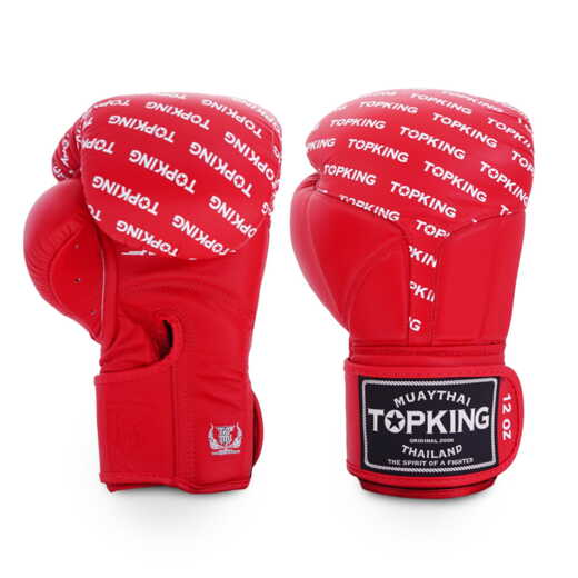  TOP KING BOXING GLOVES TKBGFI-RD &quot;FULL IMPACT&quot; - red &quot;K&quot;