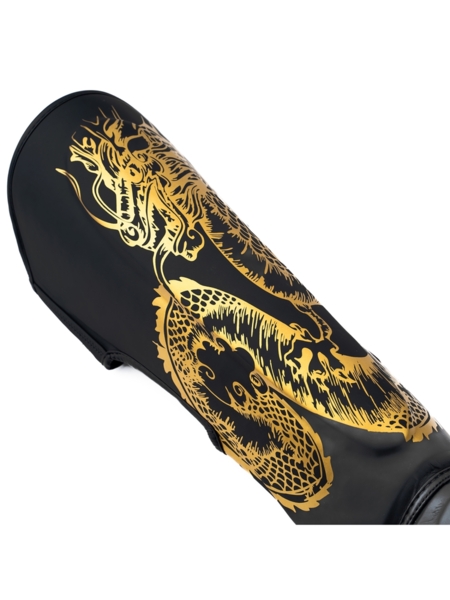 &quot;Legend&quot; Overlord shin and foot protectors - black/gold