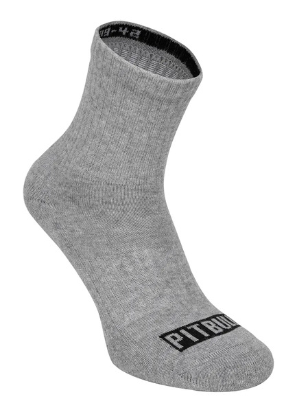 High Ankle Pitbull Thick 3-pack socks - gray