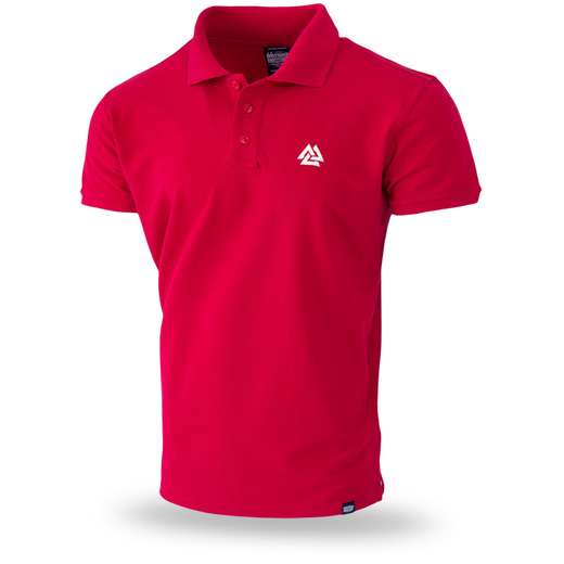 Dobermans Aggressive Polo T-shirt &quot;VALKNUT TSP251&quot; - red