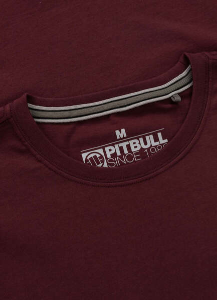 PIT BULL Small Logo 170 T-shirt - Burgundy