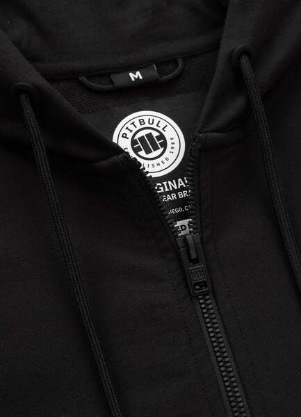 PIT BULL TAPE NUGGET Zip-up Hoodie - Black