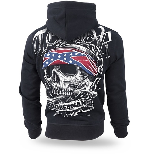 Dobermans Aggressive Zip Hoodie &quot;Terror BZ174&quot; - black