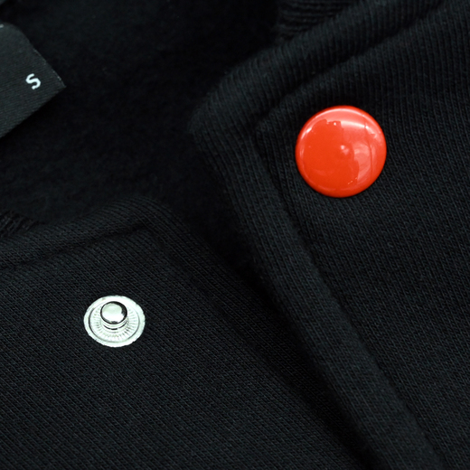 Sweat jacket baseball "Est. 2003" - black/red