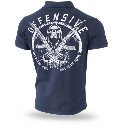 Polo Shirt Dobermans Aggressive &quot;MILITARY OFFENSIVE TSP195&quot; - navy blue