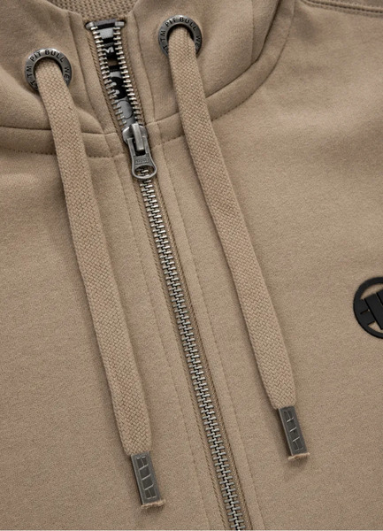 Men&#39;s Zip Hoodie PIT BULL Small Logo - Sand