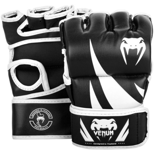 Venum Challenger Thumbless MMA Gloves - White / Black