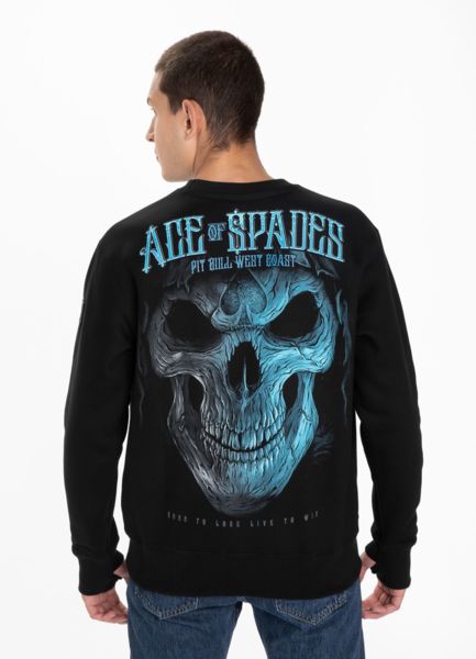 Bluza klasyczna PIT BULL BLUE SKULL - czarna