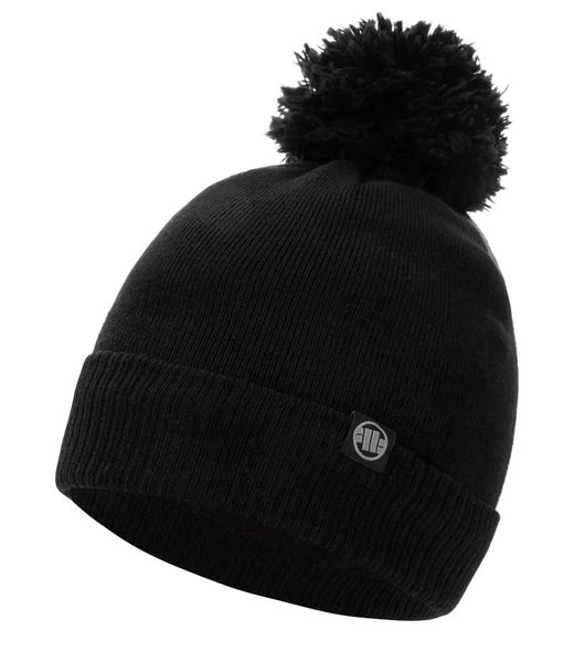 Winter hat PIT BULL &quot;Bubble Small Logo &#39;21&quot; - black