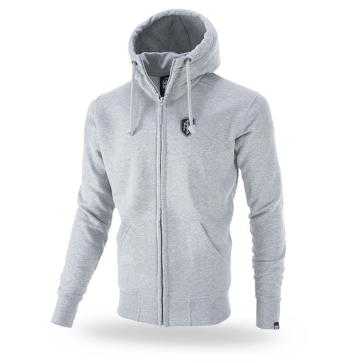 Dobermans Aggressive &quot;PRIDE GLORY BZ285&quot; zip-up sweatshirt with hood - gray