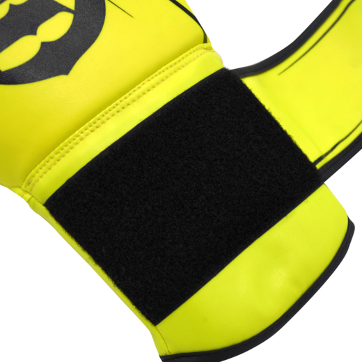 Cohortes &quot;NEON YELLOW&quot; leather boxing gloves - yellow