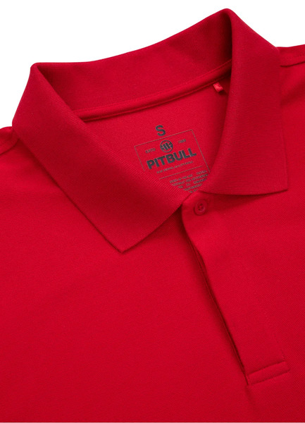 PIT BULL &quot;Pique Rockey&quot; Polo T-shirt - red