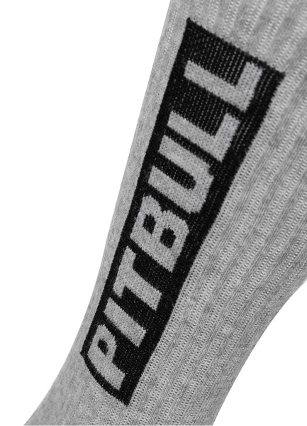 High Crew Pitbull long socks thin 3-pack - gray