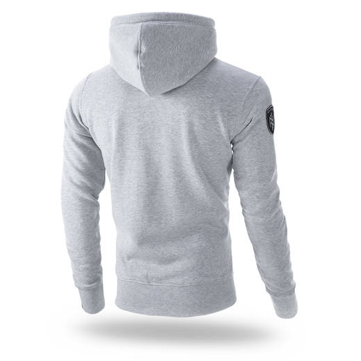 Dobermans Aggressive Zip Hoodie &quot;OFNS SHIELD BZ259&quot; - gray