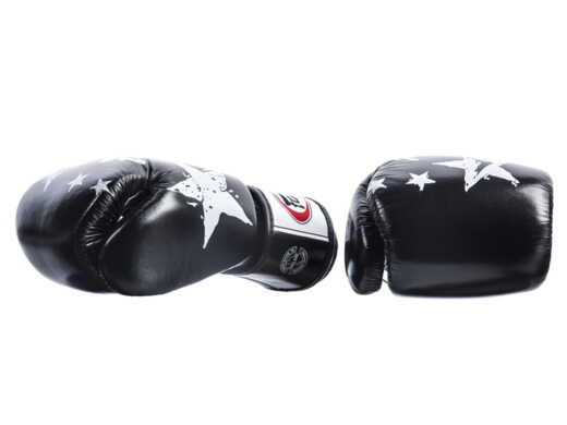 FAIRTEX BOXING GLOVES BGV1-N (black/white/black) &quot;Nation Print&quot; &quot;K&quot;