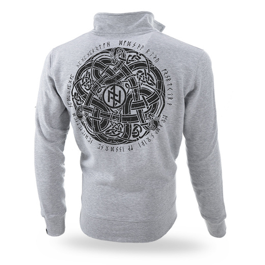 Dobermans Aggressive zip-up sweatshirt &quot;CELTIC III BCZ139&quot; - gray