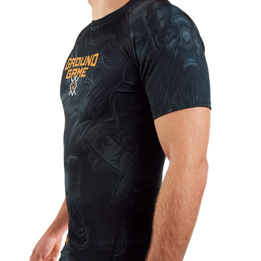 Rashguard Ground Game "Ragnarok" - czarny