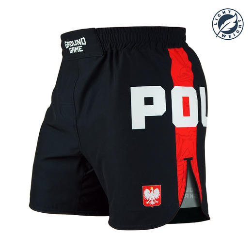 Ground Game MMA POLSKA 2.0 Light Shorts - Black