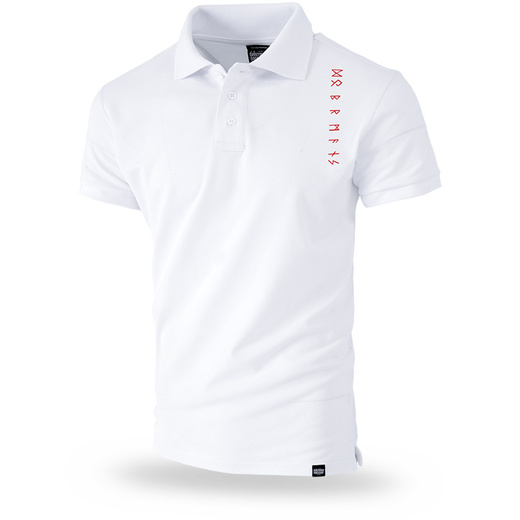 Polo Shirt Dobermans Aggressive &quot;BERSERKERS TSP127&quot; - white