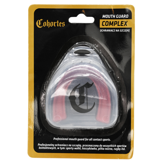 Cohortes &quot;Complex&quot; single jaw mouthguard - red and black