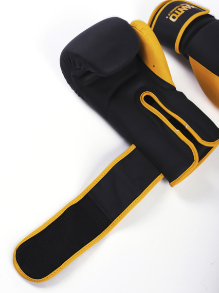 MANTO ESSENTIAL boxing gloves - black and yellow