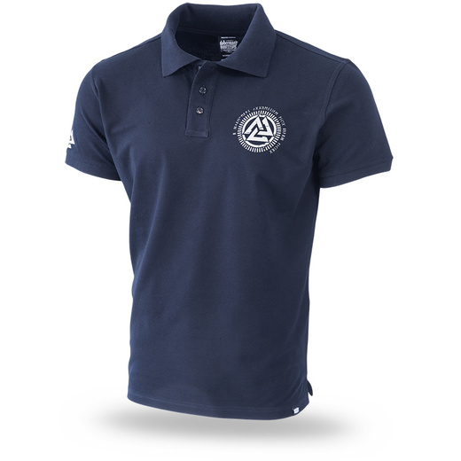 Polo Shirt Dobermans Aggressive &quot;ULFHEDINN TSP227&quot; - navy blue