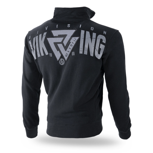 Dobermans Aggressive Zip Hoodie &quot;Valknut BCZ251&quot; - black