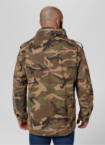 Men&#39;s transitional jacket PIT BULL &quot;M65&quot; - woodland camo