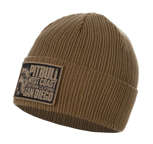 PIT BULL &quot;Silvas Blood Dog&quot; winter hat - brown