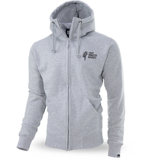 Dobermans Aggressive zip-up hoodie &quot;GANGLAND BZ254&quot; - gray