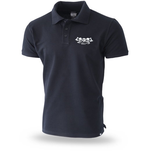 Dobermans Aggressive Polo T-shirt &quot;MY VALHALLA TSP272&quot; - black