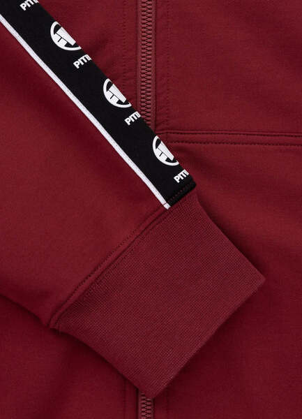 PIT BULL TAPE NUGGET zip-up hoodie - burgundy