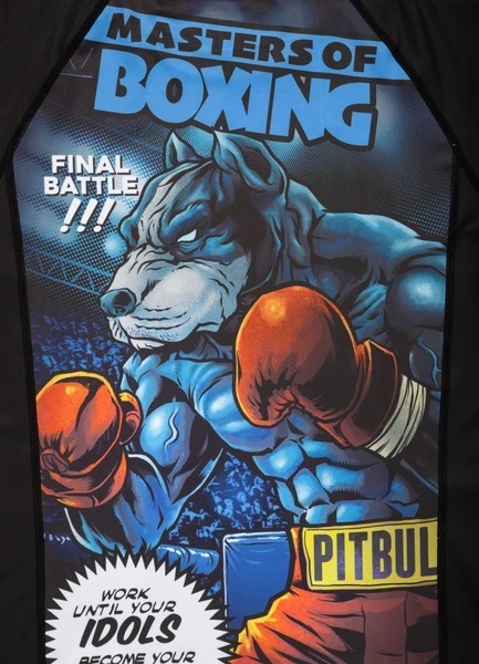 Rashguard PIT BULL short sleeve &quot;Masters of Boxing 2&quot;