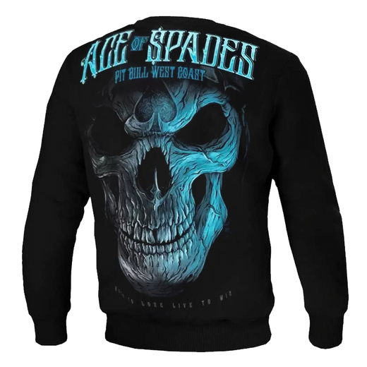 Bluza klasyczna PIT BULL BLUE SKULL - czarna