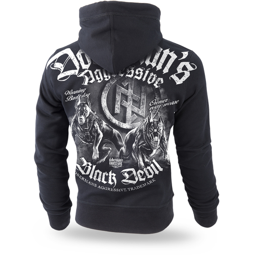 Dobermans Aggressive &quot;Black Devil II BK198&quot; hoodie - black