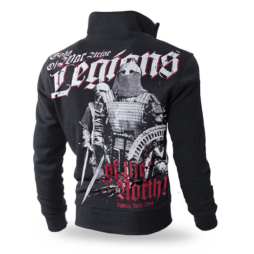 Bluza rozpinana Dobermans Aggressive "LEGIONS OF THE NORTH BCZ222" - czarna