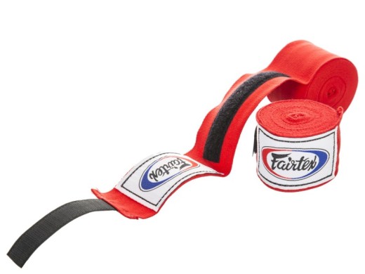 ELASTYCZNE OWIJKI NA DŁONIE FAIRTEX HW2 (red) 4,5m "K"