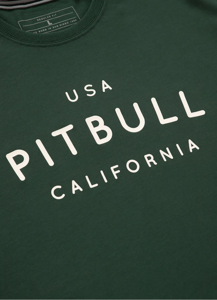 Pit Bull Garment Washed USA California men&#39;s T-shirt - green