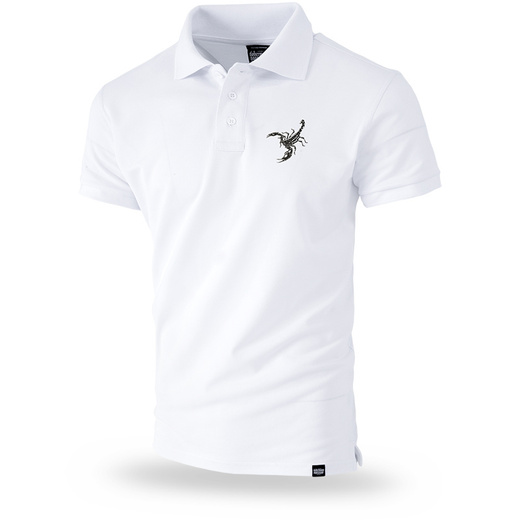 Dobermans Aggressive Polo T-shirt &quot;INSIDIOUS TSP297&quot; - white