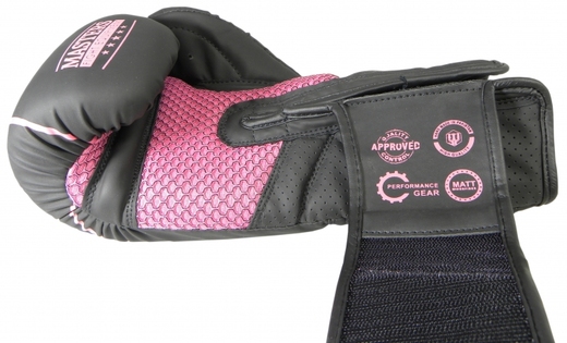 Masters RPU-BLACK boxing gloves - black / pink