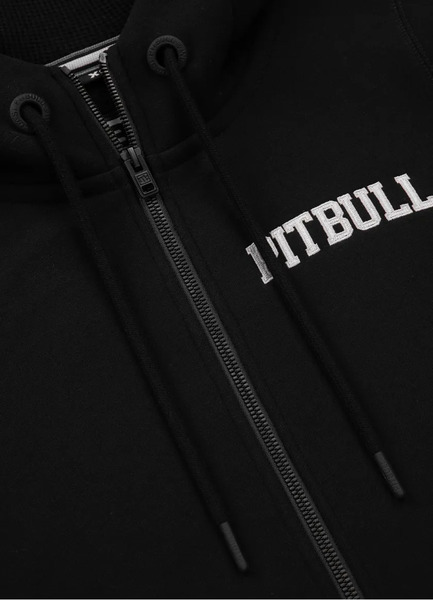 Women&#39;s Hooded Zip-Up Sweatshirt Pit Bull TYRIAN - Black