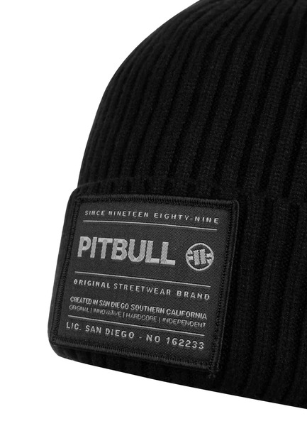 PIT BULL &quot;DOCK&quot; winter hat - black