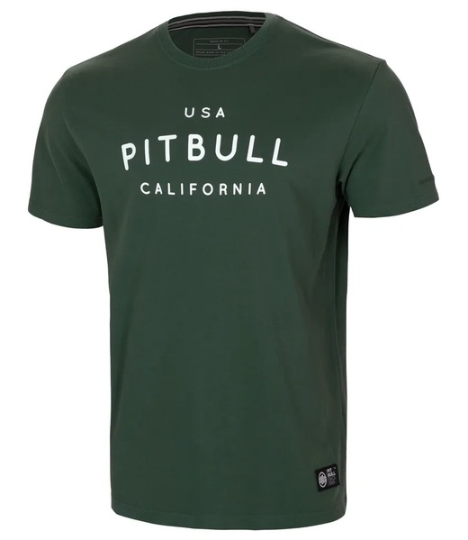 Pit Bull Garment Washed USA California men&#39;s T-shirt - green