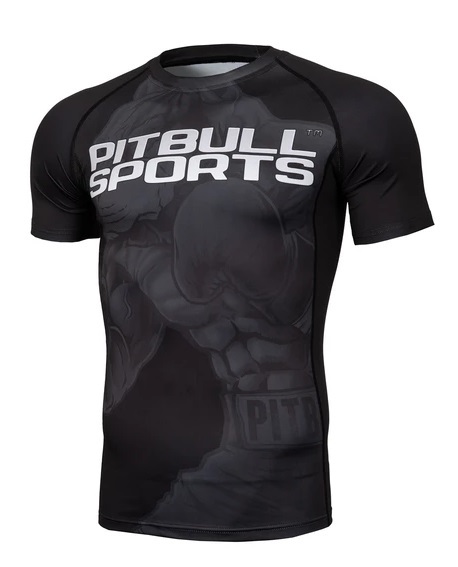 Rashguard PIT BULL short sleeve "Masters of Boxing 2" 