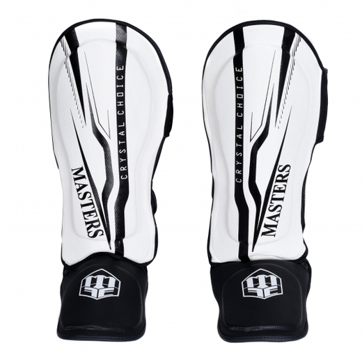 Shin pads and feet Masters NS-CRYSTAL white and black