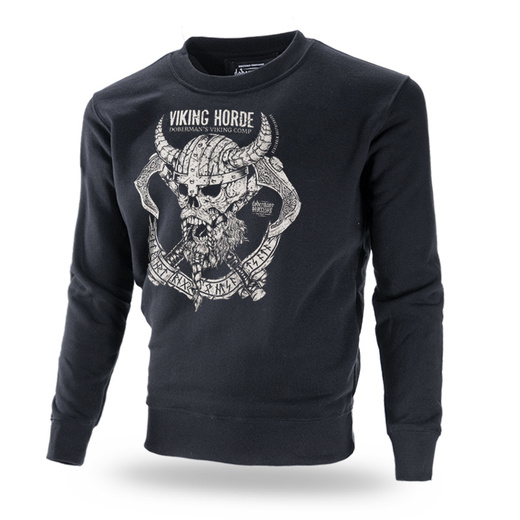 Bluza Dobermans Aggressive "CLASSIC VIKING HORDE " BC283 - czarna