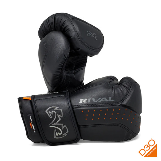  RĘKAWICE BOKSERSKIE PRZYRZĄDOWE RIVAL RB10 INTELLI - SHOCK (black) "K"