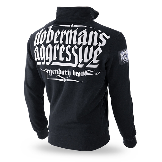 Dobermans Aggressive &quot;Legendary BCZ239&quot; zipped sweatshirt - black